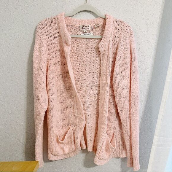 Vintage Sweaters - Vintage Cozy Pink Knit Cardigan